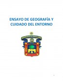 ENSAYO GEOGRAFIA Y CUIDADO DEL ENTORNO. TIZAPÁN EL ALTO JALISCO