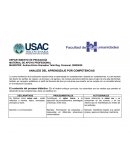 Análisis del aprendizaje.