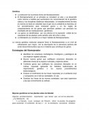 Genetica. Estrategias del fitomejorador