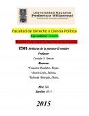 DERECHO DE LAS PERSONAS TEMA: Atributos de la persona-El nombre