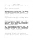 Prueba de historia. Describe como era la vida en el país en la época colonial