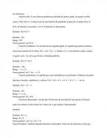 Las funciones. Función afín. Página 1