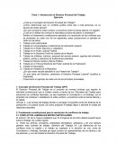Tema 1. Introducción al Derecho Procesal del Trabajo