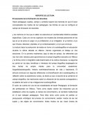 REPORTE DE LECTURA El escenario de la formación de docentes