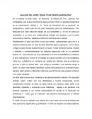 ANALISIS DEL VIDEO “SERIA YO MI PROPIA INSPIRACION”