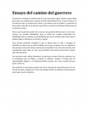 Ensayo de El camino del guerrero