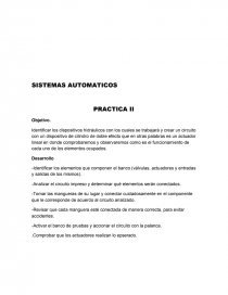 SISTEMAS AUTOMATICOS PRACTICA II. Página 1