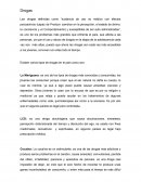 Drogas. Varios tipos