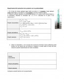 Experimento #2 (variación de la presión con la profundidad