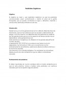 El objetivo es crear y usar pesticidas orgánicos ya que los pesticidas convencionales crean contaminación y dañan la salud de la gente incluyendo que se pueda contaminar el agua y alimentos