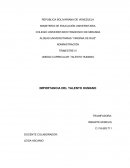 IMPORTANCIA DEL TALENTO HUMANO