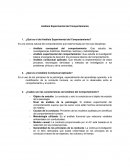 Analisis experimental del comportamiento