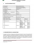 La asignatura de Planes de Negociación y Marketing Internacional