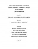 Tema: Reacciones químicas y el calentamiento global