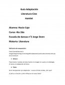 Texto fuente(literario) a imagen(largometraje,cinematográfico)televisión,teatro,decumental,corto,ópera,musical,etc.