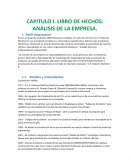 CAPITULO I. LIBRO DE HECHOS: ANÁLISIS DE LA EMPRESA.