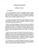 Evolución del comercio SEGUNDA ACTIVIDAD