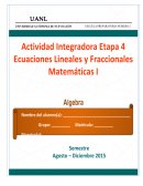 Resuelva cada una de las ecuaciones que le presentan a continuación. NOTA: PROBLEMA SIN OPERACIONES NO SERÁ CALIFICADO