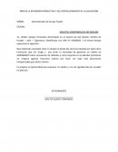 SOLICITUD DE CONSTANCIA DE NO ADEUDO