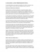 Causas de la electricidad estática.