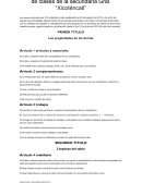 Normas de convivencia dentro del salón de clases de la secundaria