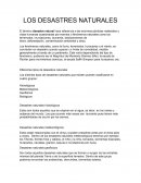 CUALES SON LOS DESASTRES NATURALES