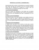 OPINIÓN DE LAS LEYES DE LA TERMODINAMICA