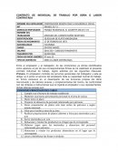 CONTRATO DE INDIVIDUAL DE TRABAJO POR OBRA O LABOR CONTRATADA