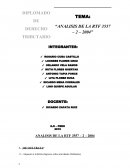 Análisis sobre el impuesto a la renta.