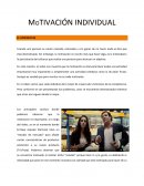 MOTIVACIÓN INDIVIDUAL