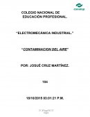 ELECTROMECÁNICA INDUSTRIAL. “CONTAMINACION DEL AIRE”