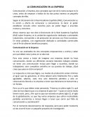 LA COMUNICACÍON EN LA EMPRESA.