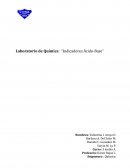 Laboratorio de Química : “Indicadores Ácido-Base”