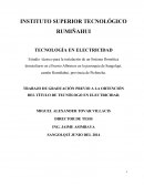 TRABAJO DE GRADUACIÓN PREVIO A LA OBTENCIÓN DEL TÍTULO DE TECNÓLOGO EN ELECTRICIDAD.