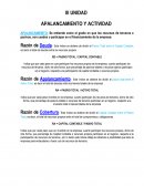 APALANCAMIENTO Y ACTIVIDAD