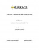 Ensayo sobre la aplicabilidad del Código Sustantivo del trabajo