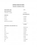 EMPRESA MANUFACTURERA Y COMERCIALIZADORA - COSTOS DE FABRICACION