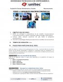 FORO I: VARIABLES MACROECONOMICAS