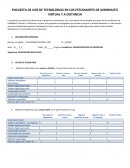 ENCUESTA DE USO DE TECNOLOGIAS EN LOS ESTUDIANTES DE UNIMINUTO VIRTUAL Y A DISTANCIA