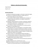 Deberes y derechos de los estudiantes