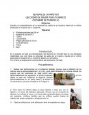 VELOCIDAD DE SALIDA POR UN ORIFICIO REPORTE DE LA PRÁCTICA