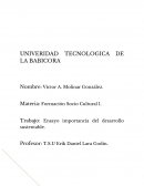 Importancia del desarrollo sustentable