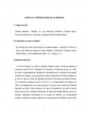 PRESENTACIÓN DE LA EMPRESA