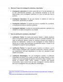 Mencione 5 tipos de investigación existentes y descríbalas