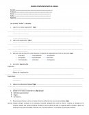 EXAMEN COMPLEMENTARIO DE LENGUA