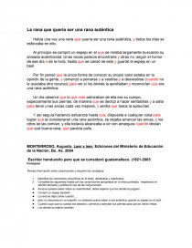 La rana que quería ser una rana auténtica.. Página 1