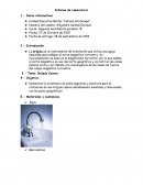 Informe de Laboratorio. Datos informativos