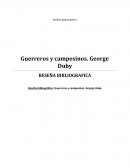 GUERREROS Y CAMPESINOS. GEORGE DUBY