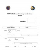 PORTAFOLIO de evidencias y de actividades extras