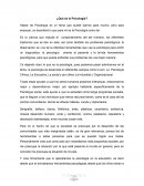 Ensayo ¿Qué es la Psicología?